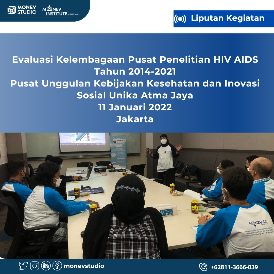 Evaluasi Kelembagaan Pusat Penelitian HIV AIDS Tahun 2014-2021 Pusat Unggulan Kebijakan Kesehatan dan Inovasi Sosial Unika Atma Jaya